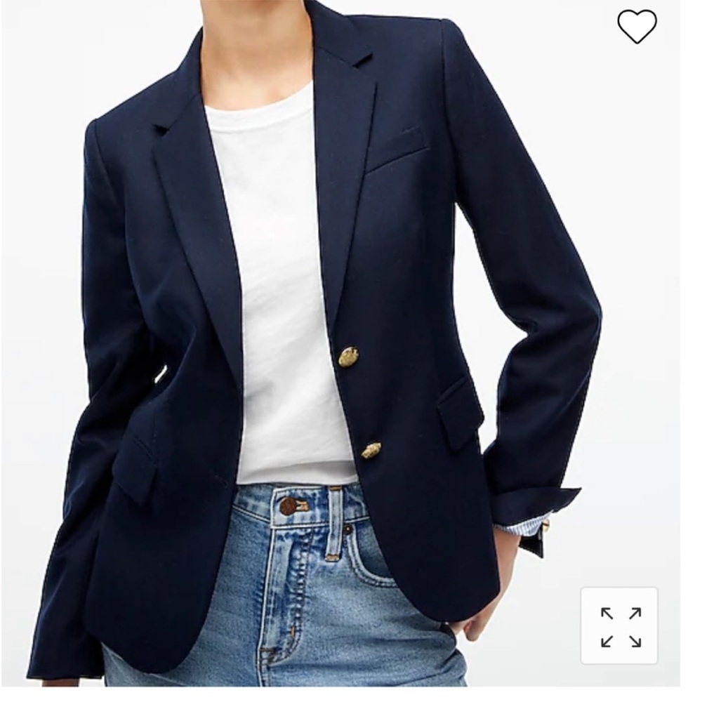 J. CREW  Navy Blue Blazer Size 10